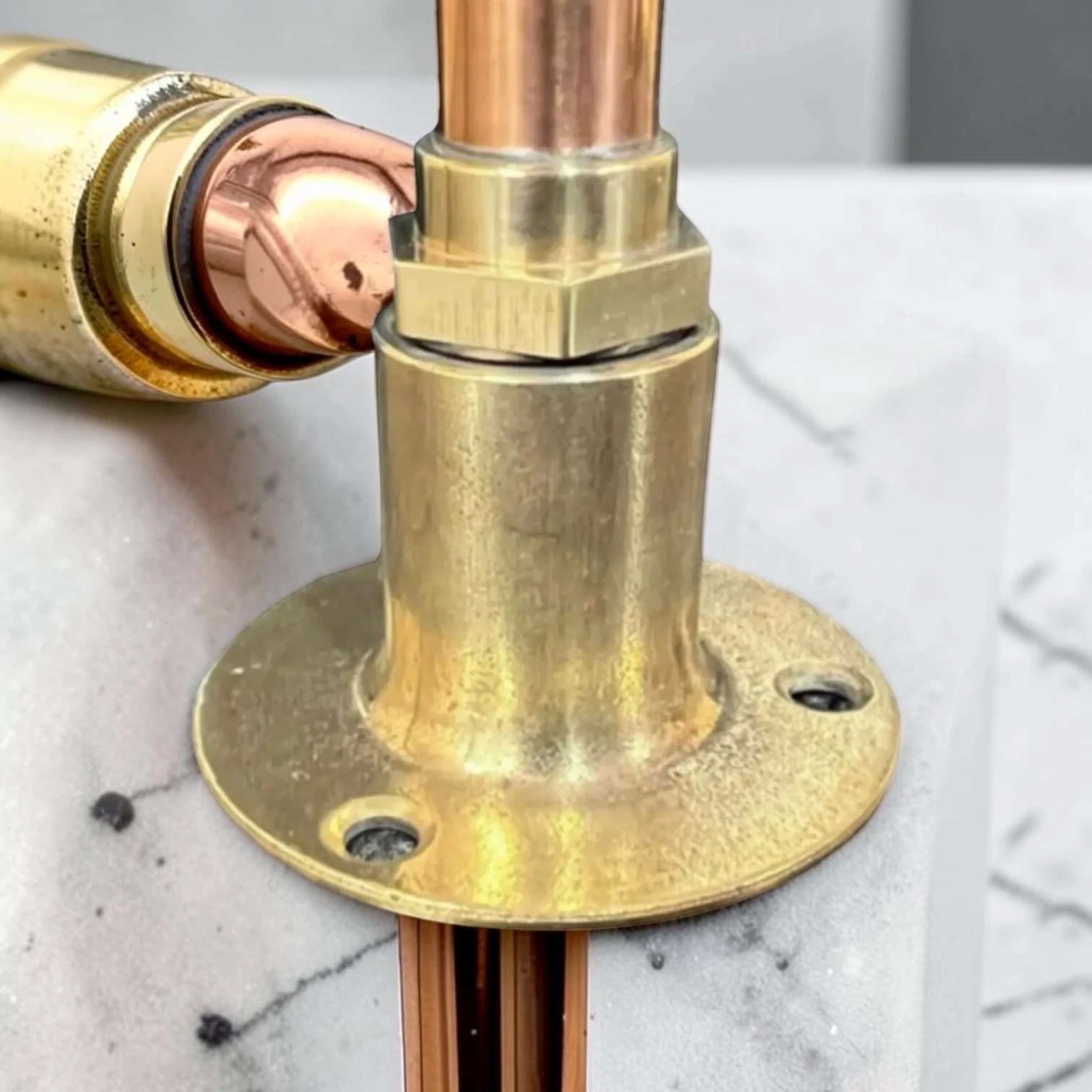 Adjustable Crafted Copper And Brass Pillar Taps - Vintage Style Custom Kitchen & Bathroom Faucet - 5cm, 12cm - Image 13