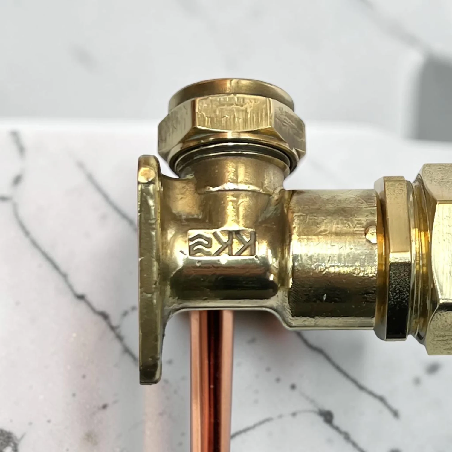 Vintage Industrial Copper & Brass Wall Mounted Tap - Crafted 22Mm Exposed Pipe Faucet - Image 11