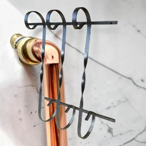 genuine French Vintage Wrought Iron Window Guard & Decorative Railing