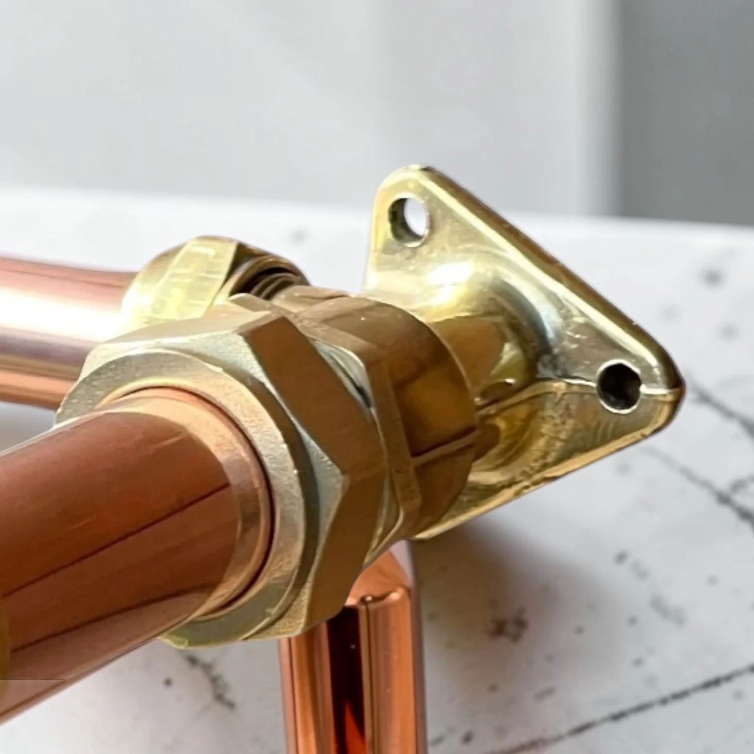 Vintage Industrial Copper & Brass Wall Mounted Tap - Crafted 22Mm Exposed Pipe Faucet - Image 10