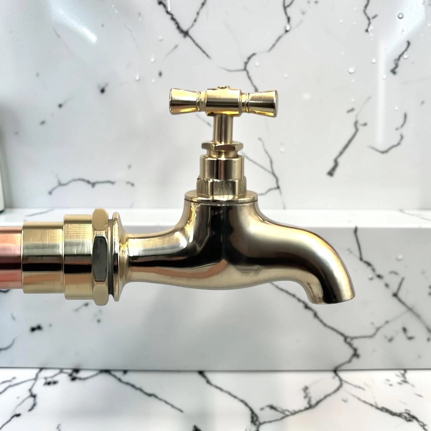 Extra Tall Adjustable Copper & Brass Rustic Kitchen Tap - Crafted Available In Multiple Sizes Vintage Faucet - 29cm, 25cm - Image 7
