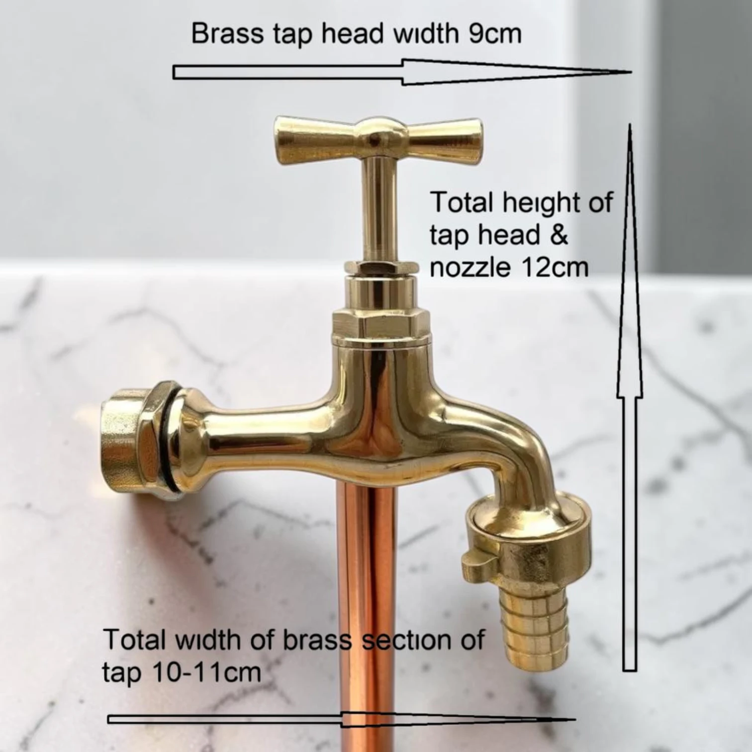 Crafted Vintage Brass Wall-Mounted Faucet ?C Rustic Industrial Style Tap For Kitchen And Bathroom - Image 5