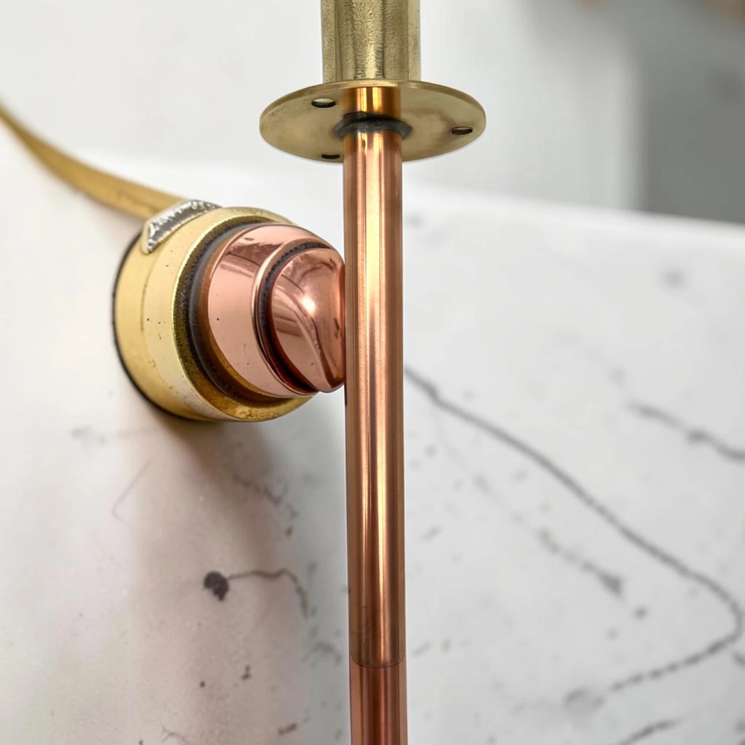 Vintage Style Solid Copper & Brass Tap For Compact Spaces, Bathrooms And Camper Vans - Image 10