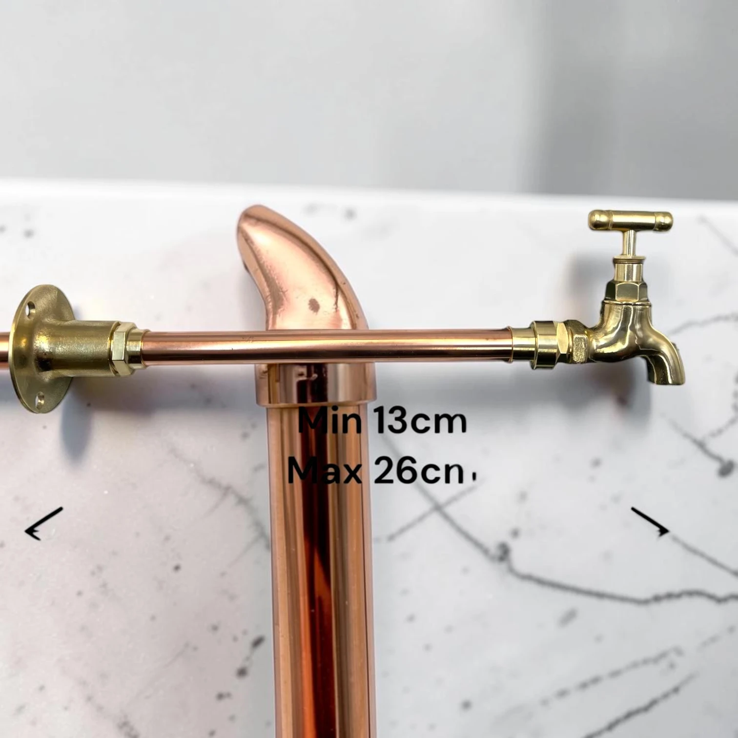Vintage Style Wall Mounted Brass And Copper Tap - Custom Projection Crafted Faucet - Image 3