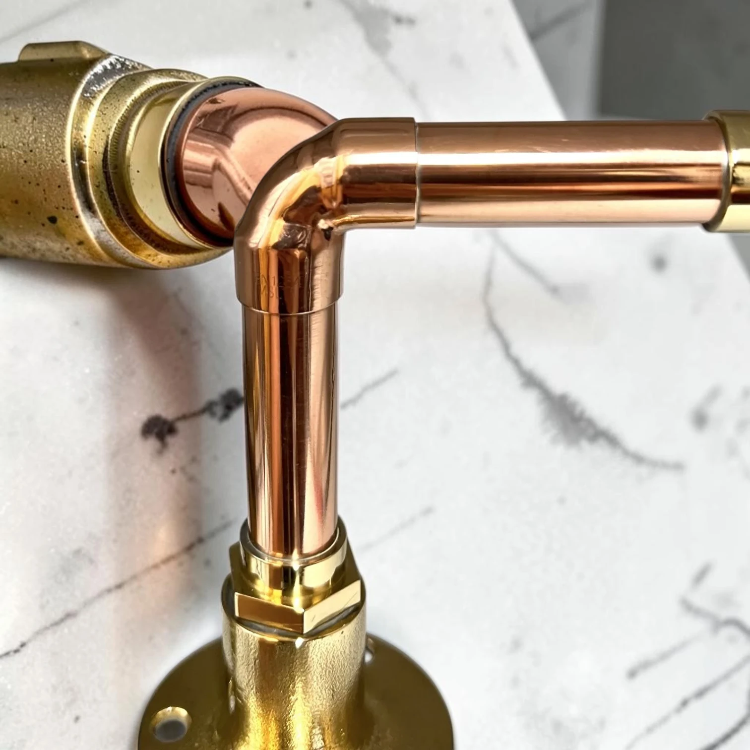 Vintage Style Solid Copper & Brass Sink Faucet - Rustic Crafted Farmhouse Tap For Kitchen And Bathroom - Image 8