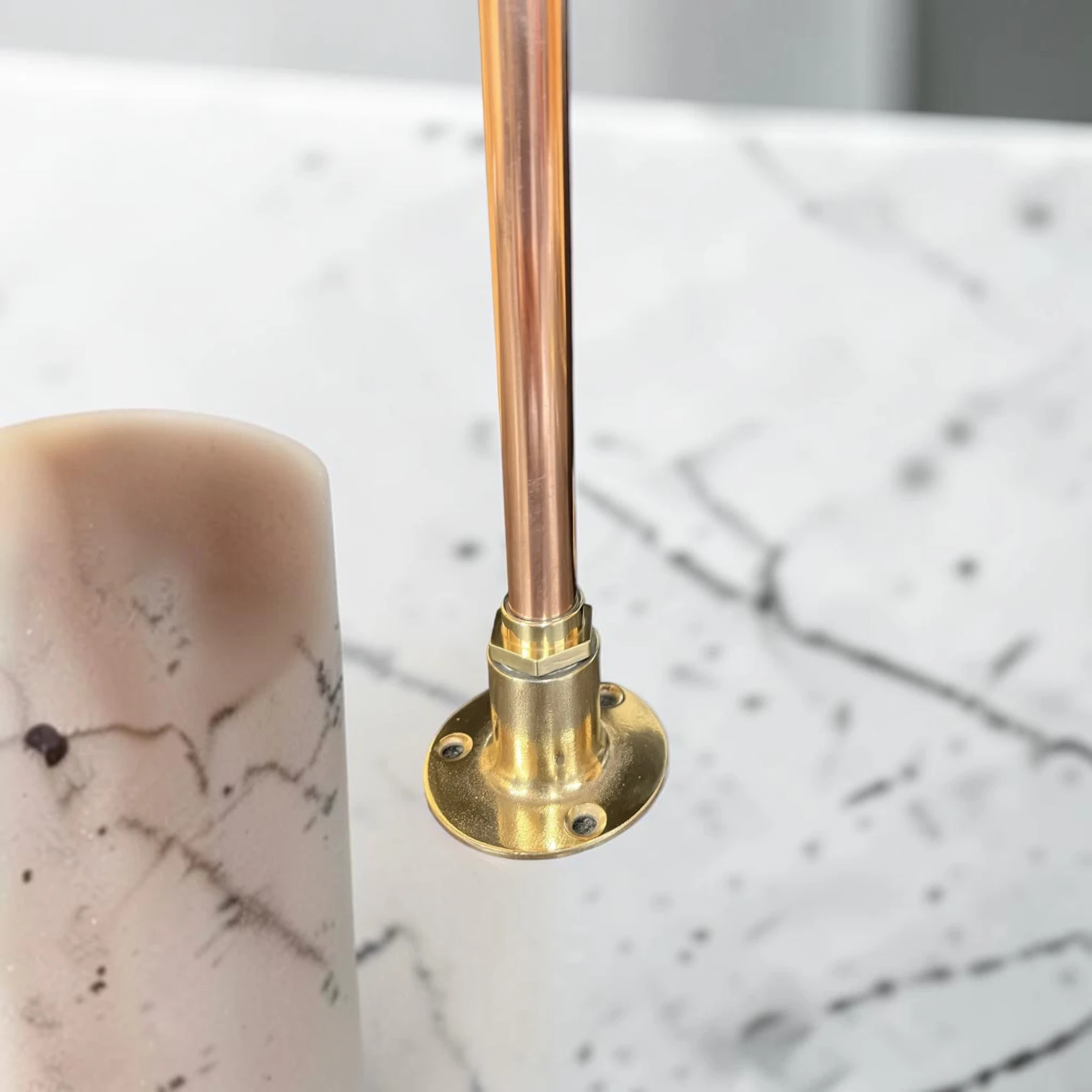 Adjustable Vintage Brass And Copper Countertop Tap For Bathroom, Cloakroom Or Camper Van - 20cm, 9cm - Image 12