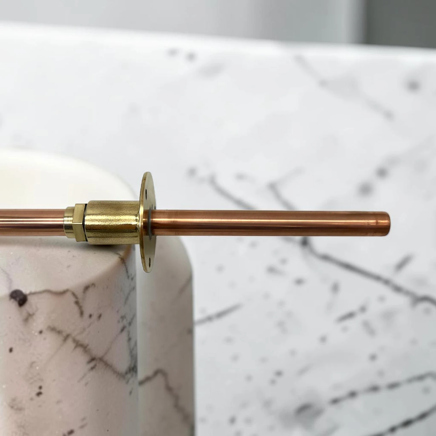 Crafted Solid Brass & Copper Wall Mounted Faucet - Vintage Rustic Style For Kitchen, Bathroom, Or Outdoor Use - Image 11