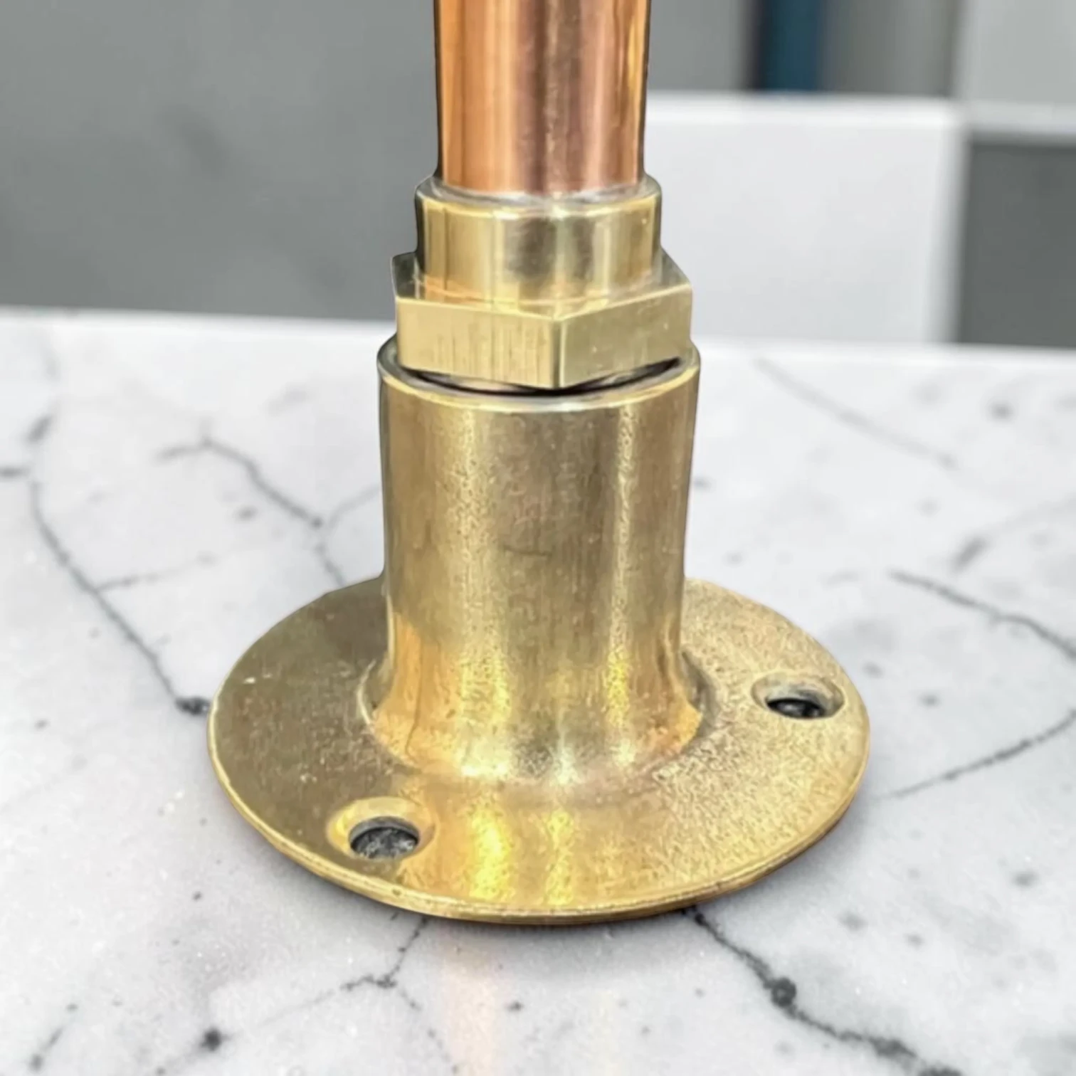 Adjustable Vintage Brass And Copper Countertop Tap For Bathroom, Cloakroom Or Camper Van - 20cm, 9cm - Image 9