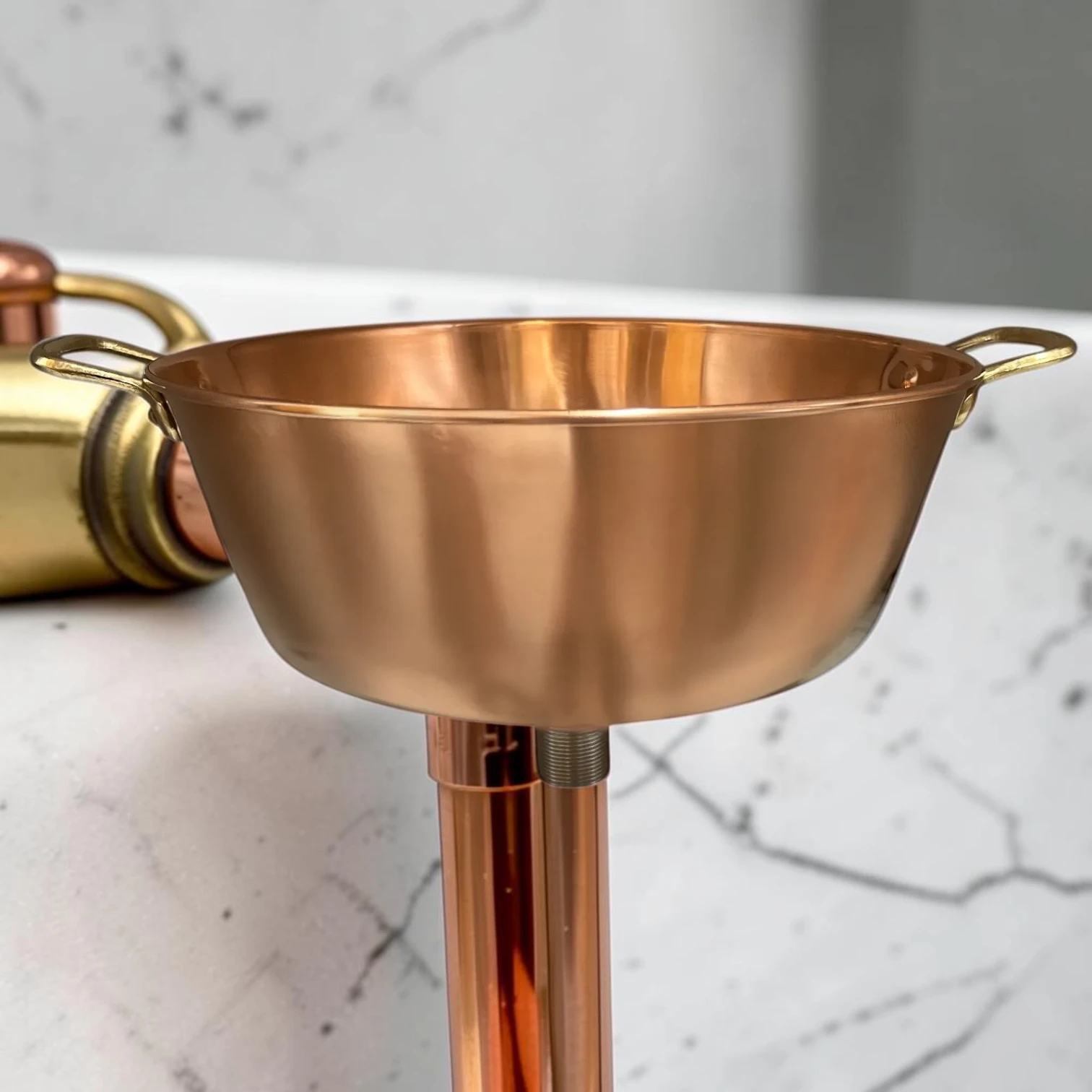 French Vintage Hand-Hammered Copper Basin - Rustic Upcycled Decorative Vanity Sink - Image 5