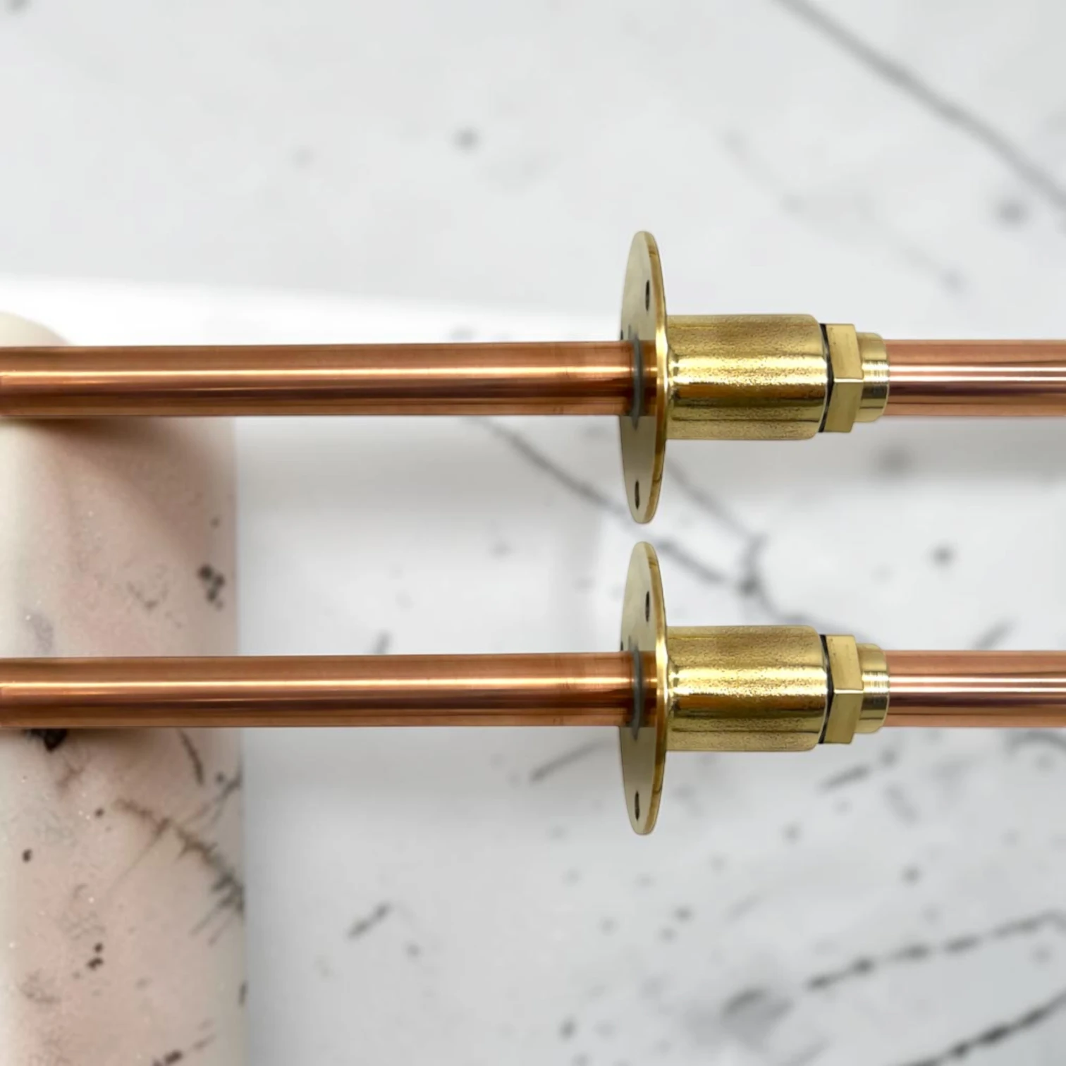 Crafted Vintage Wall-Mounted Copper And Brass Taps - Rustic Industrial Style - Image 8
