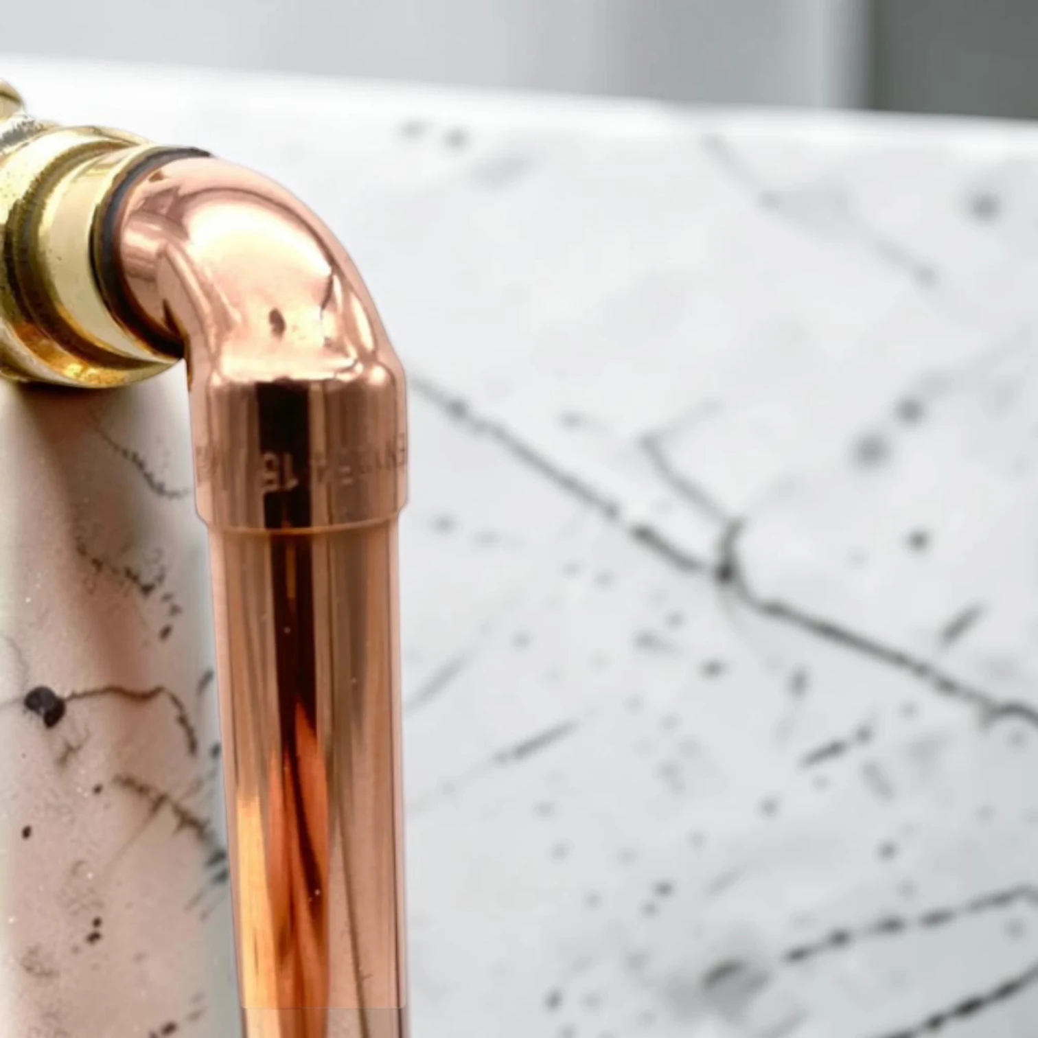 Custom Adjustable Vintage Copper And Brass Pillar Taps - Rustic Industrial Style - 20cm, 9cm - Image 7