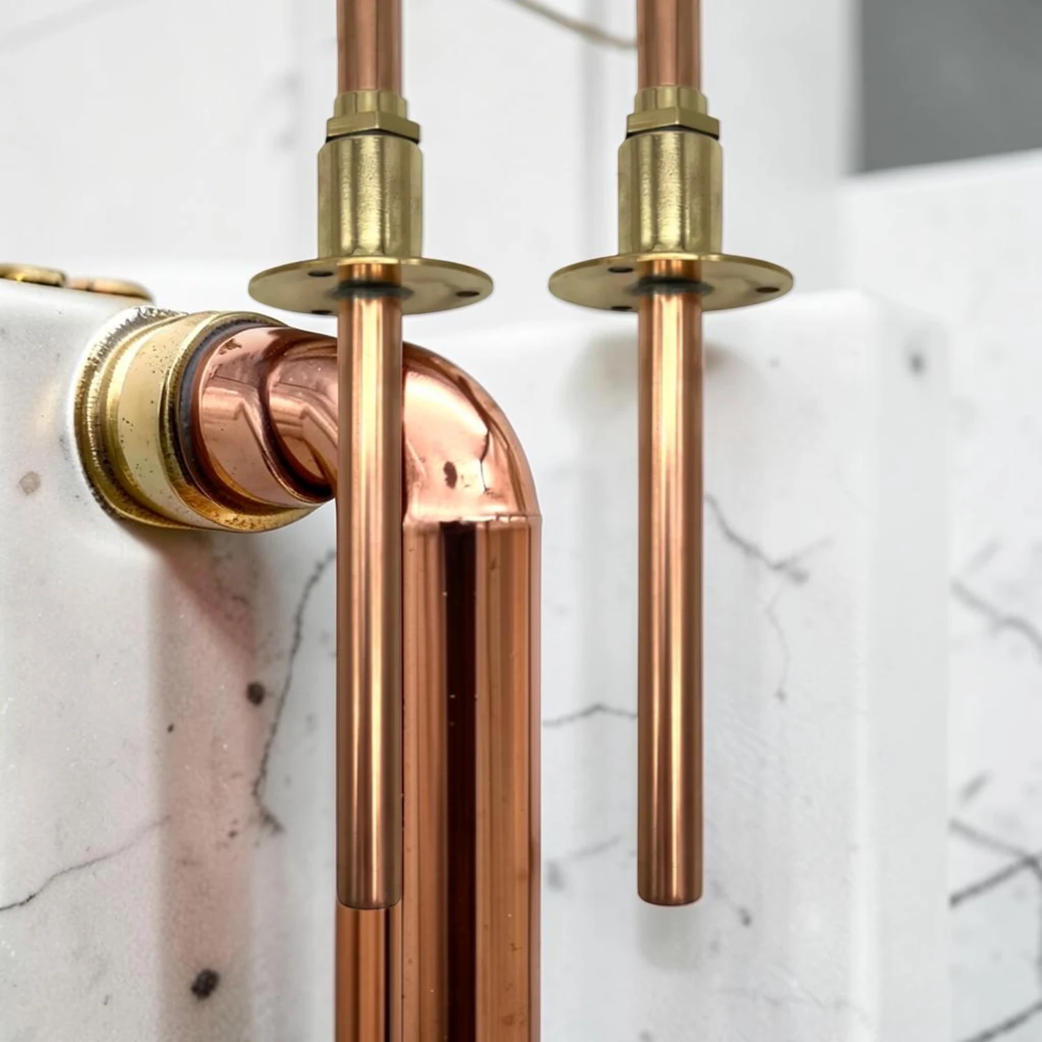 Adjustable Crafted Vintage Copper And Brass Kitchen & Bathroom Taps - Custom Sized - 5cm, 17cm - Image 9