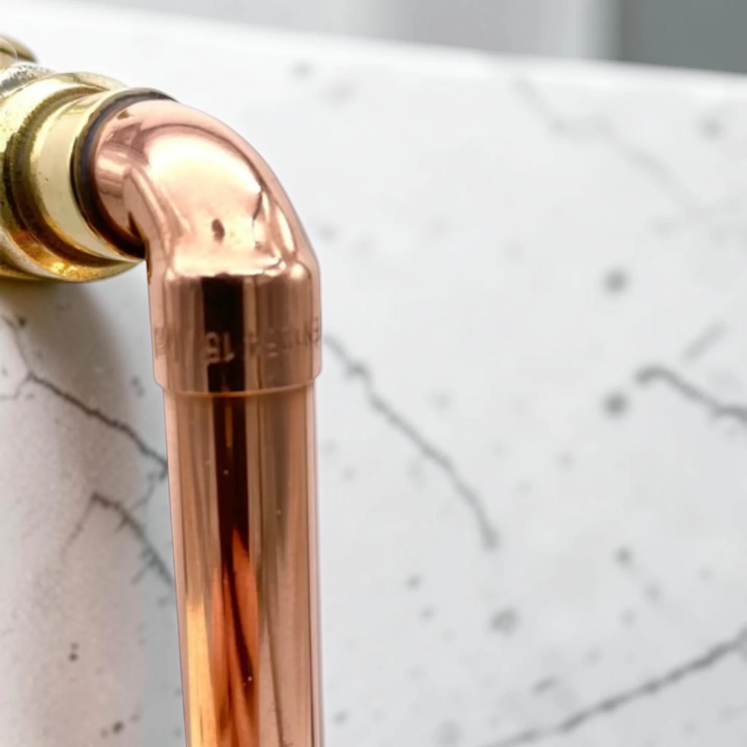 Vintage Style Solid Copper & Brass Tap For Compact Spaces, Bathrooms And Camper Vans - Image 6