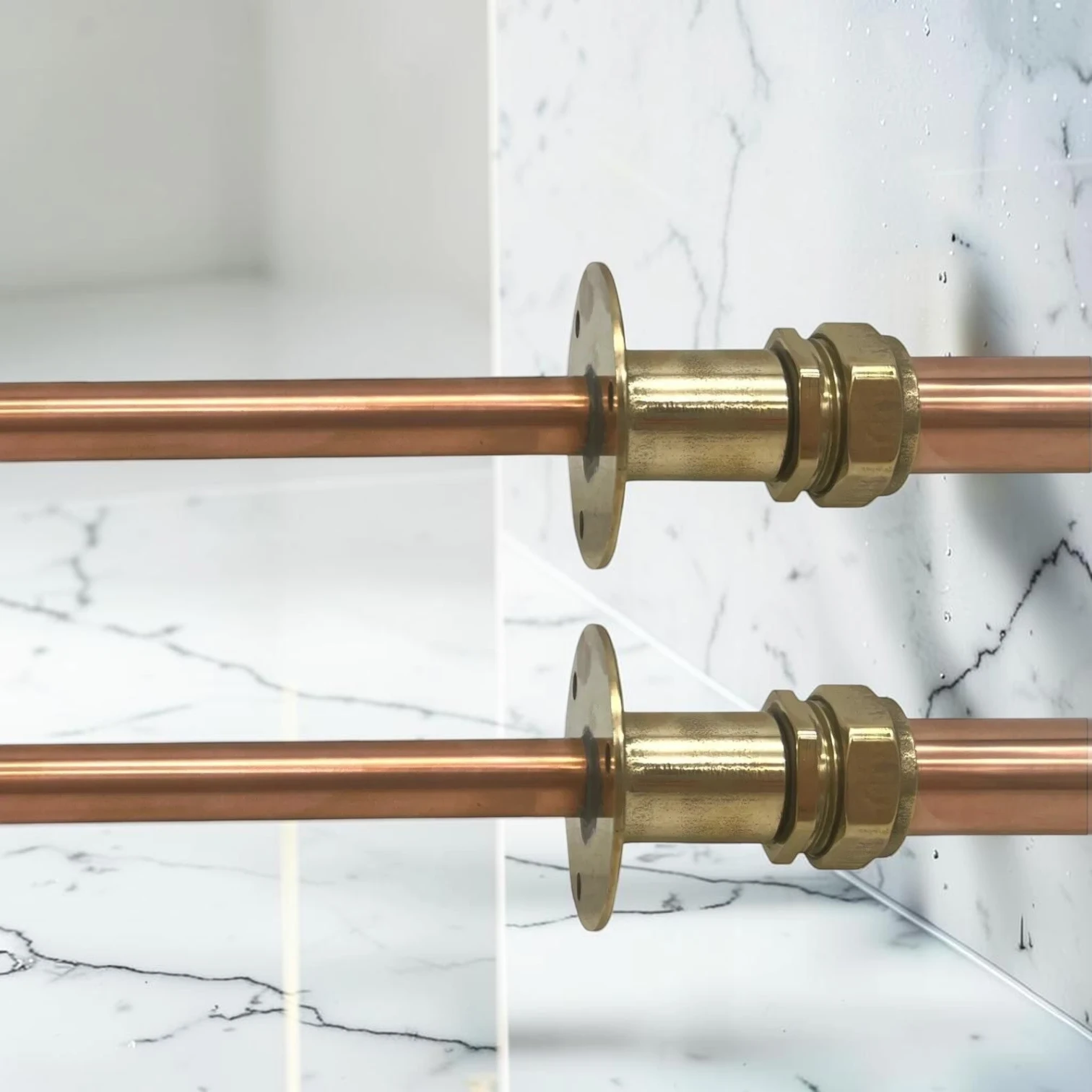 Adjustable Vintage Copper & Brass Wall-Mounted Taps - Custom Heritage Style - Image 8