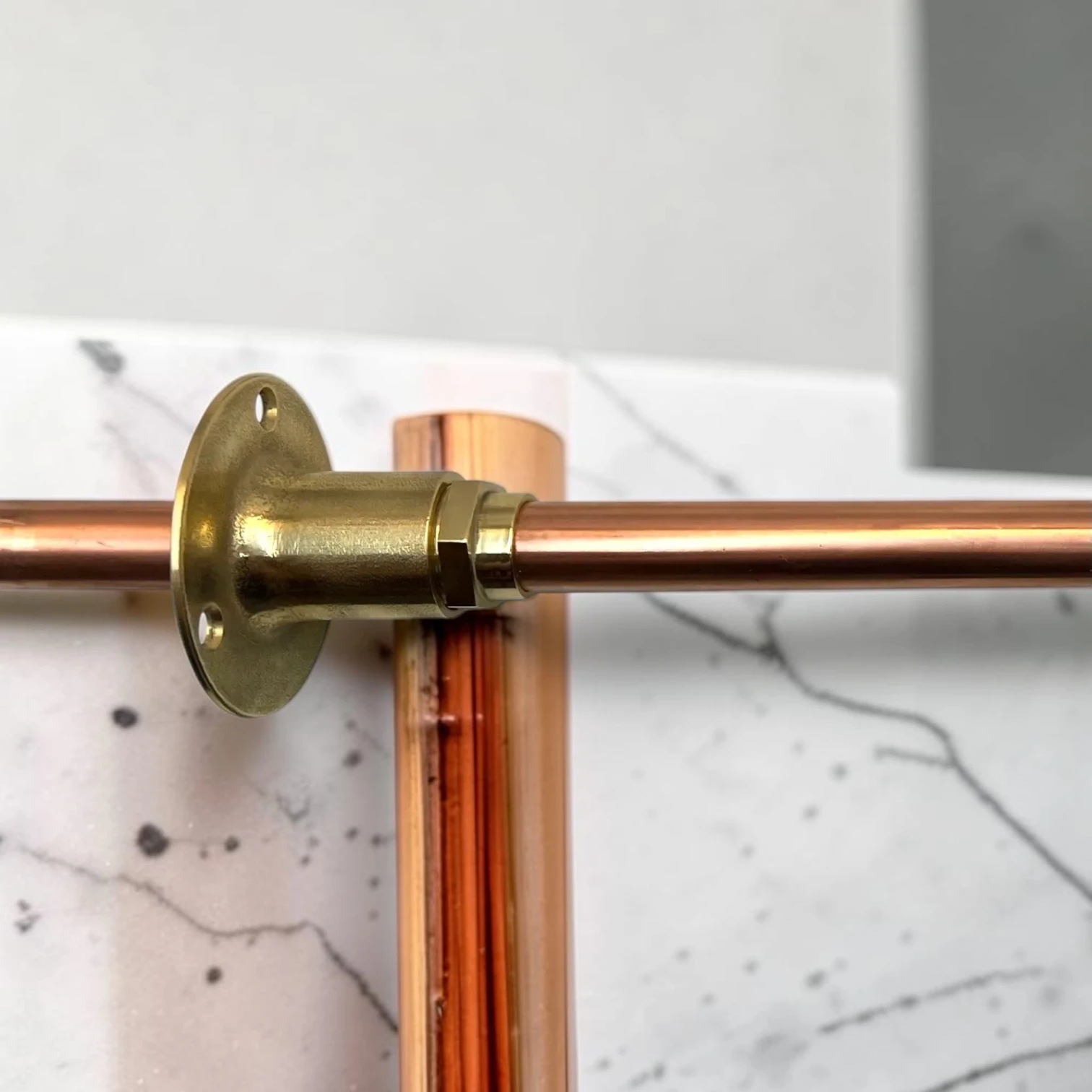 Custom Size Wall Mounted Brass And Copper Faucet Pair - Industrial Vintage Style - Image 13