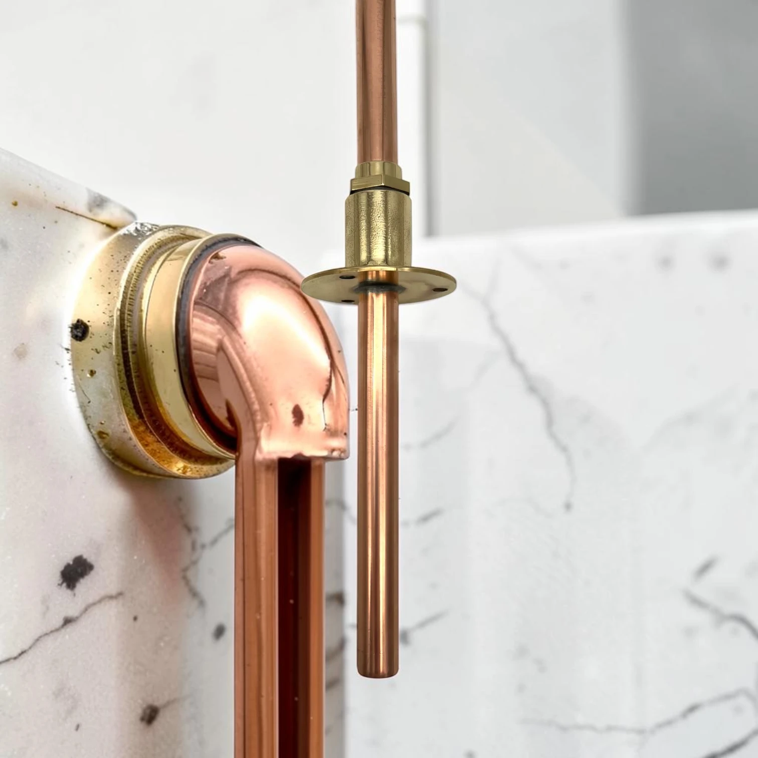 Vintage Style Solid Copper & Brass Tap For Compact Spaces, Bathrooms And Camper Vans - Image 9