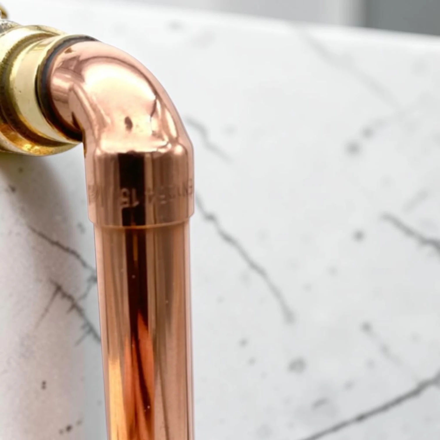 Vintage Traditional Copper And Brass Taps - Rustic Style Faucet For Small Basins And Camper Vans - Image 6
