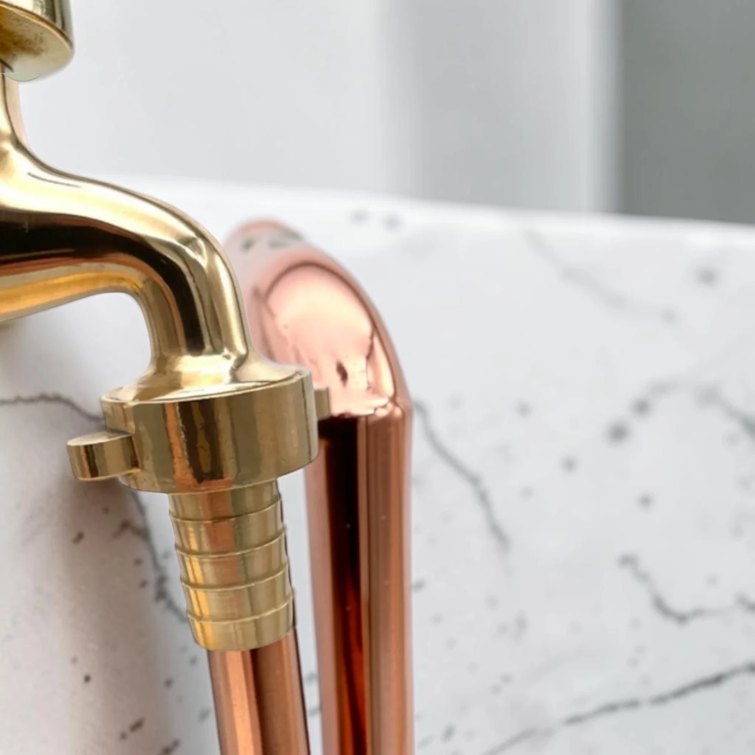 Adjustable Crafted Vintage Copper And Brass Kitchen & Bathroom Taps - Custom Sized - 5cm, 17cm - Image 8