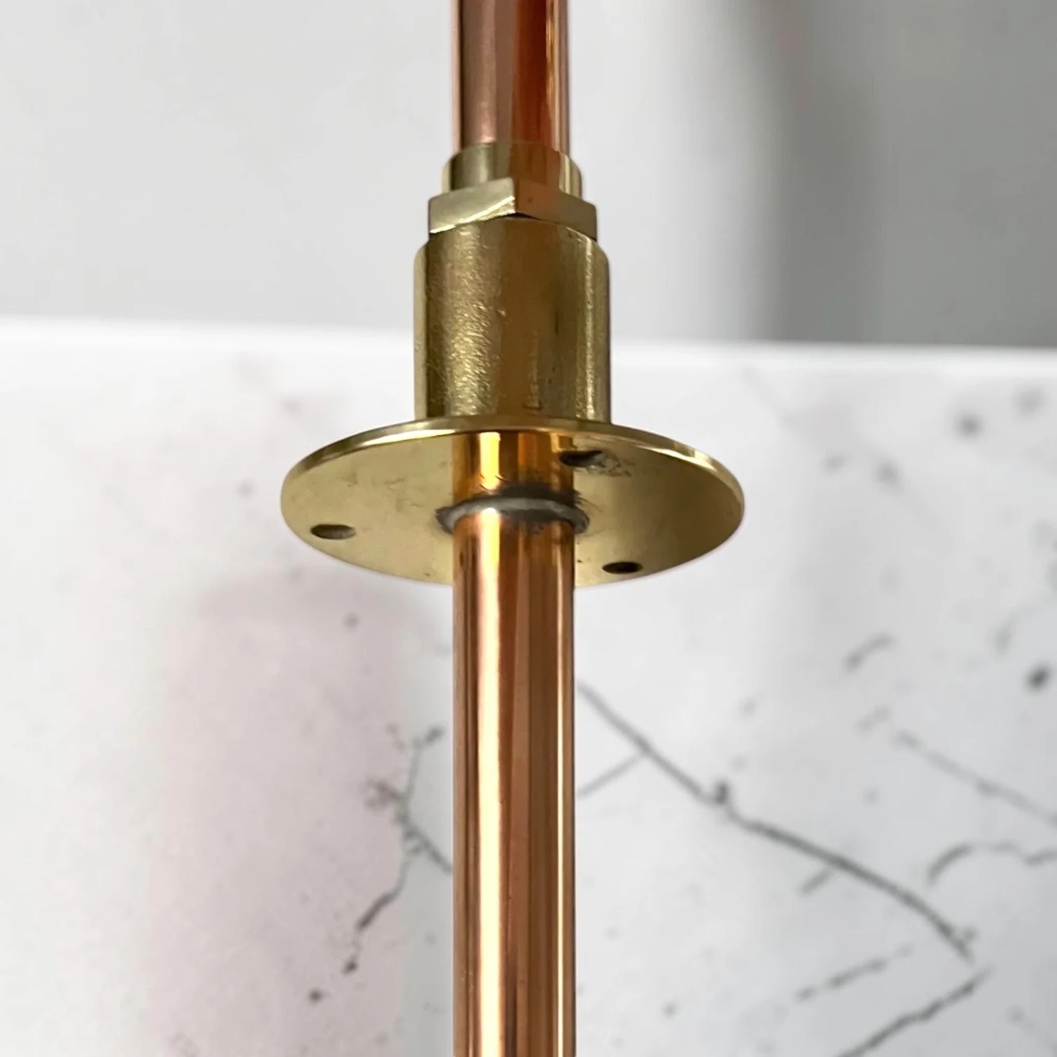 Vintage Style Solid Copper & Brass Sink Faucet - Rustic Crafted Farmhouse Tap For Kitchen And Bathroom - Image 11