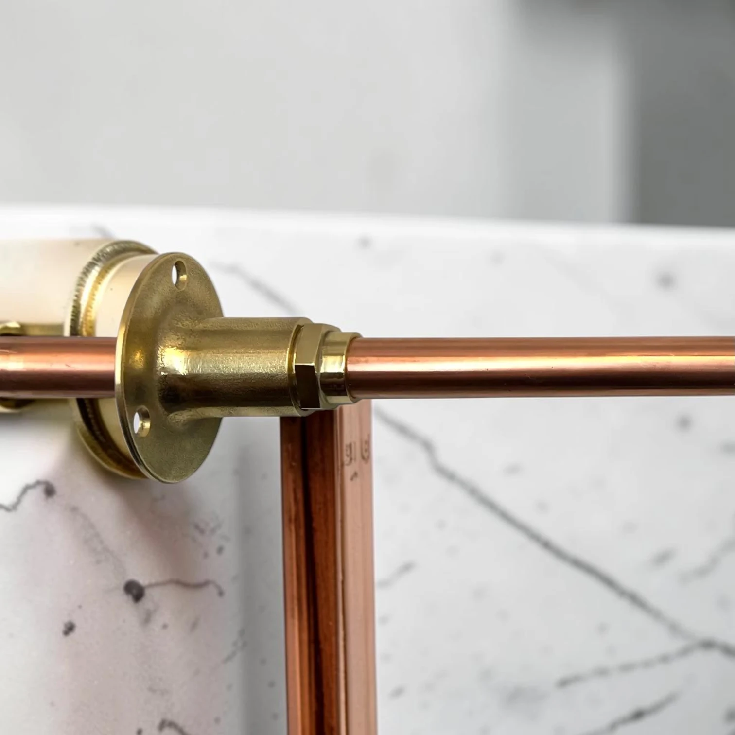 Vintage Style Wall Mounted Brass & Copper Tap - Custom Sized Adjustable Faucet - Image 10