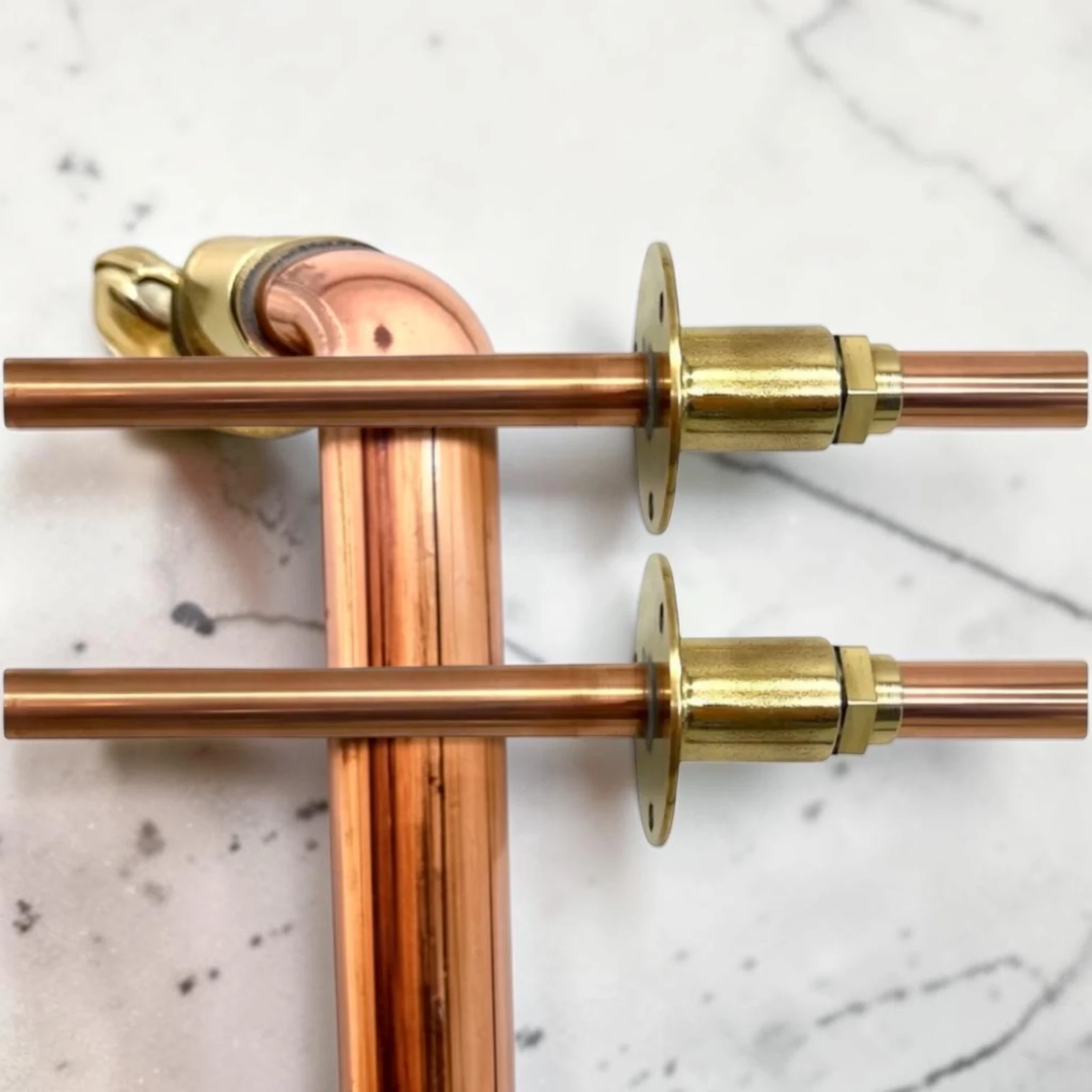 Adjustable Crafted Brass And Copper Wall-Mounted Taps - Available in multiple sizes To Measure Faucet Set - Image 10