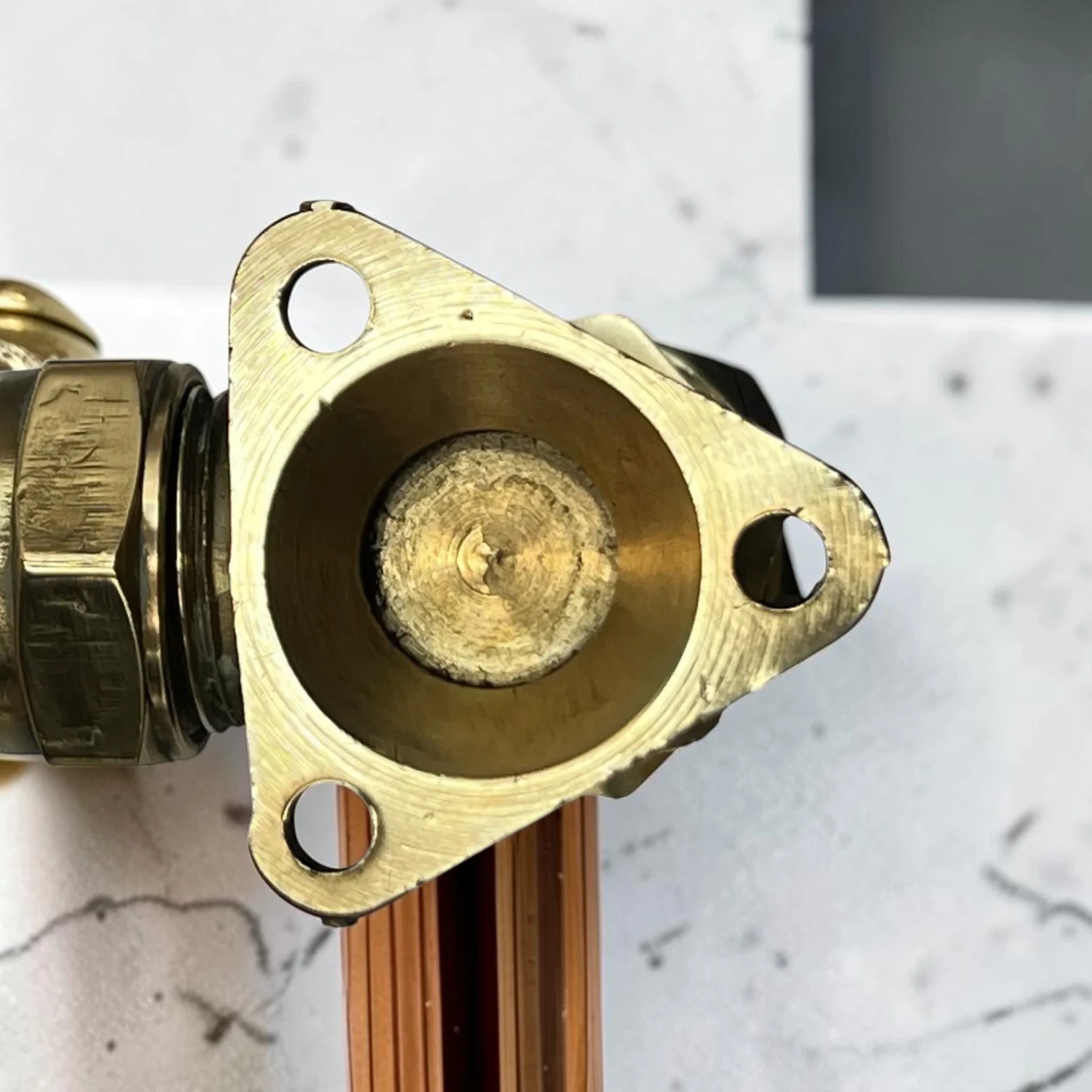 Vintage Industrial Copper & Brass Wall Mounted Tap - Crafted 22Mm Exposed Pipe Faucet - Image 12