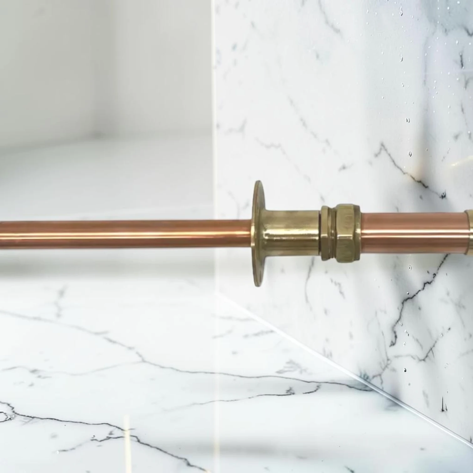 Adjustable Wall Mounted Solid Copper & Brass Kitchen Tap - Vintage Industrial Style - Image 7