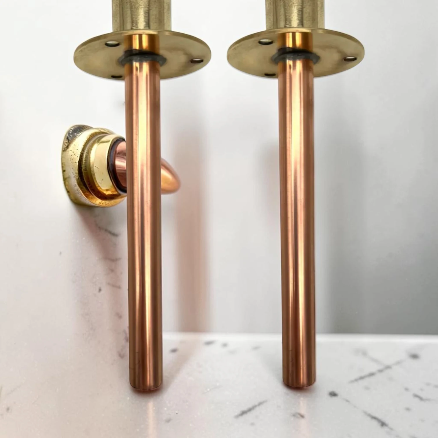 Adjustable Crafted Vintage Copper And Brass Kitchen & Bathroom Taps - Custom Sized - 5cm, 17cm - Image 10