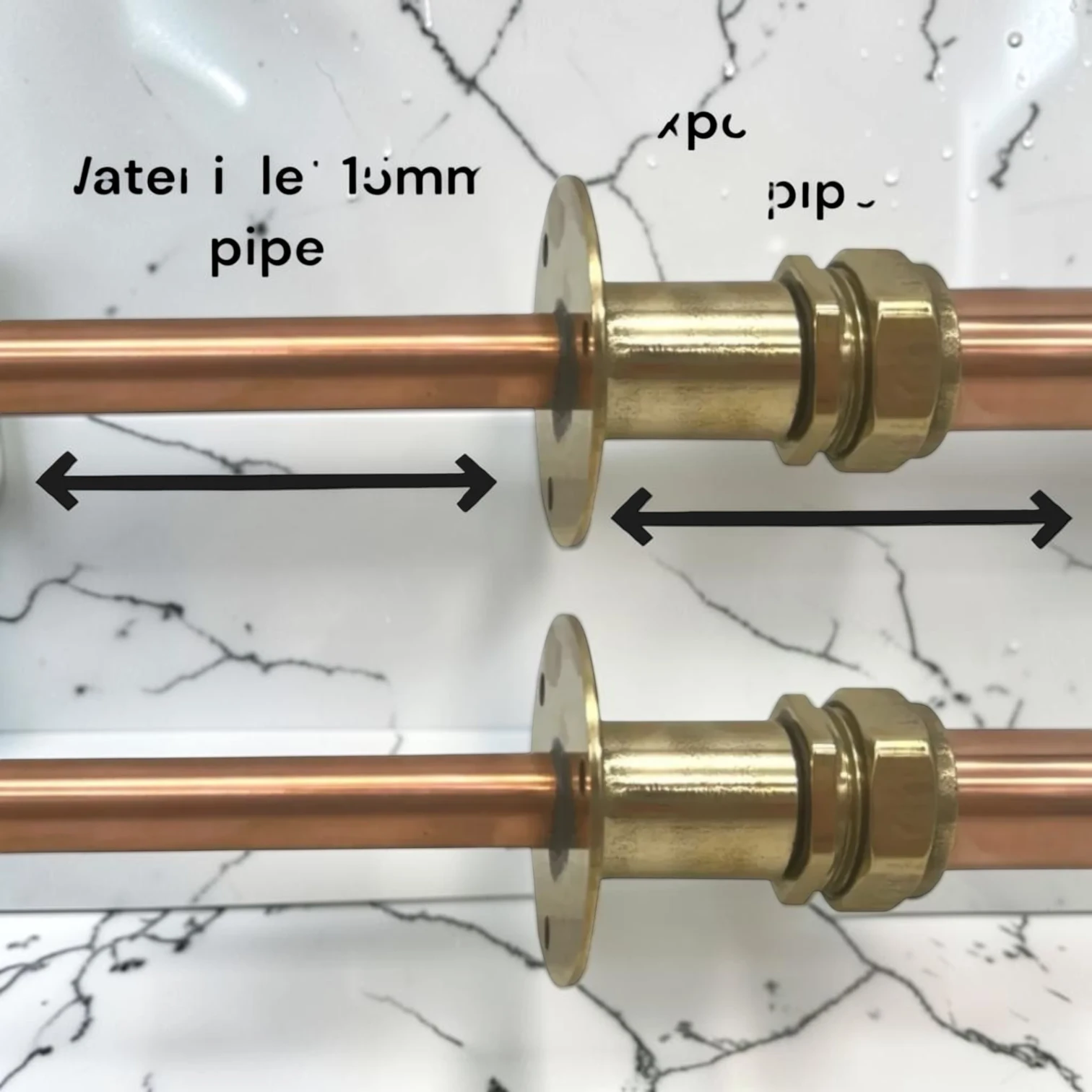 Vintage Style Solid Copper And Brass Wall-Mounted Tap Pair For Belfast Sinks - Image 9