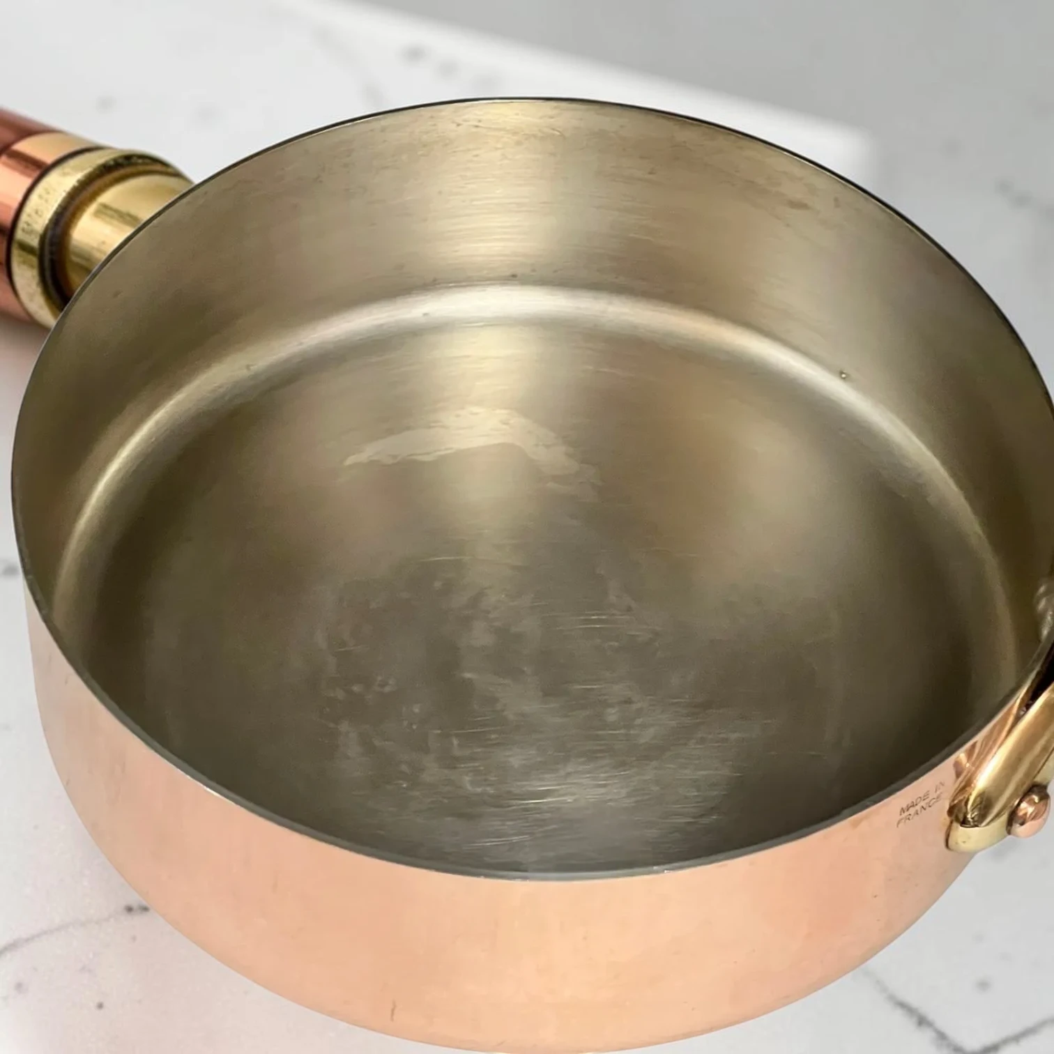genuine 16Cm French Copper Frying Pan ?C Professionally Refurbished With Traditional Tin Lining - Image 6