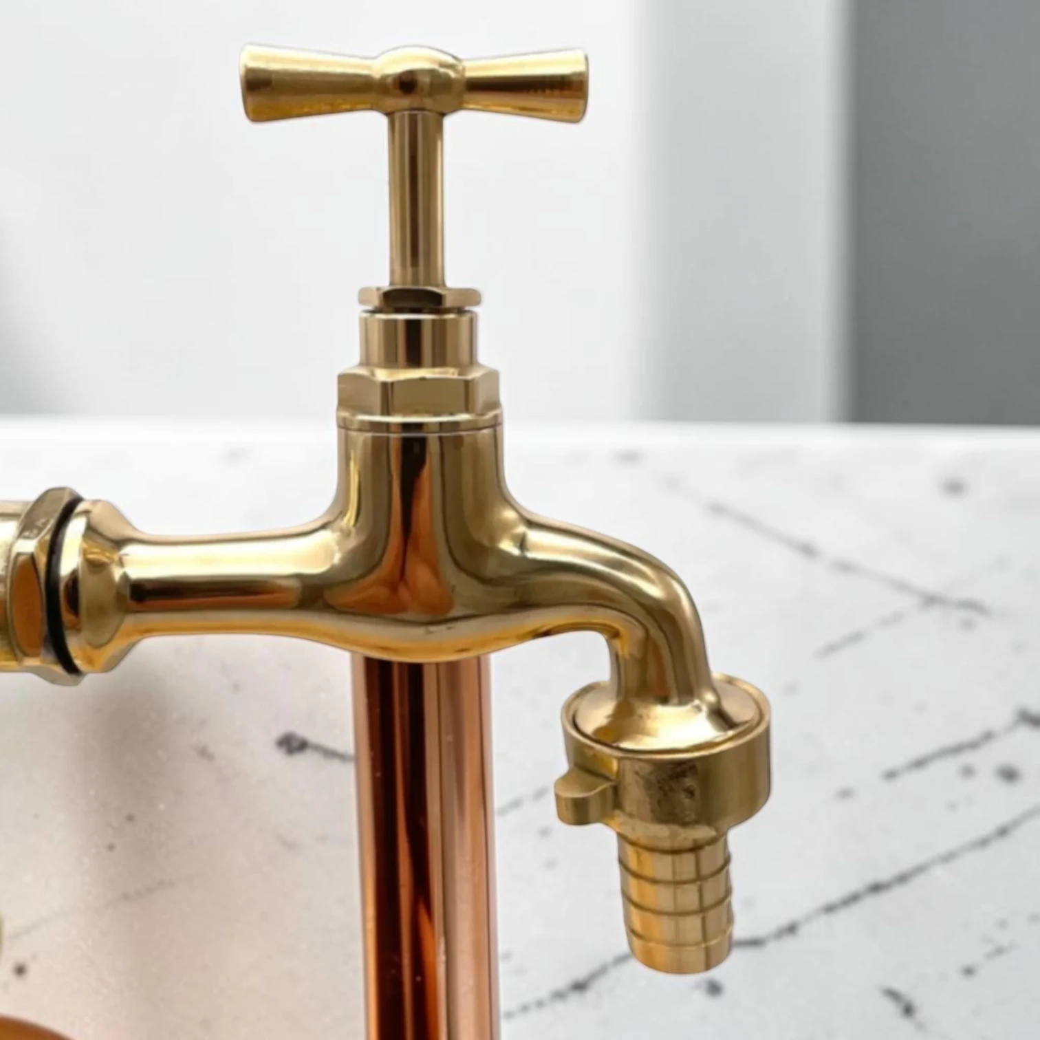 Adjustable Crafted Vintage Copper And Brass Kitchen & Bathroom Taps - Custom Sized - 5cm, 17cm - Image 6