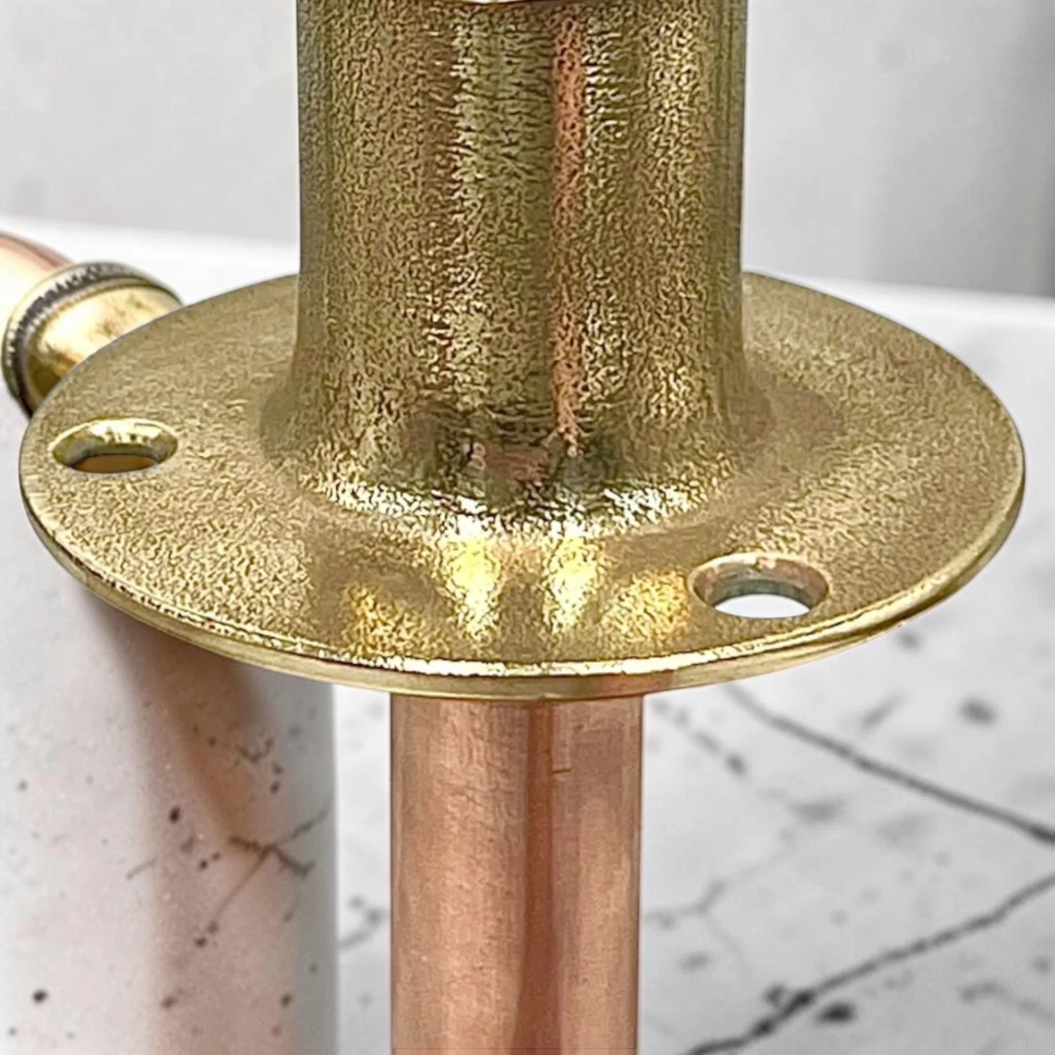 Extra Tall Crafted Copper & Brass Vintage Tap ?C Adjustable Rustic Faucet For Wood & Laminate Countertops - 29cm, 25cm - Image 9