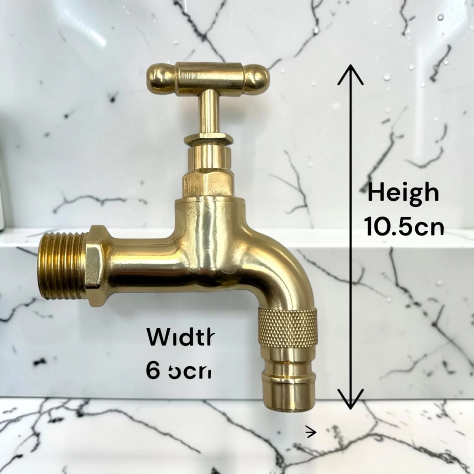 Vintage Style Solid Copper And Brass Tap For Small Basins And Utility Sinks - Image 3