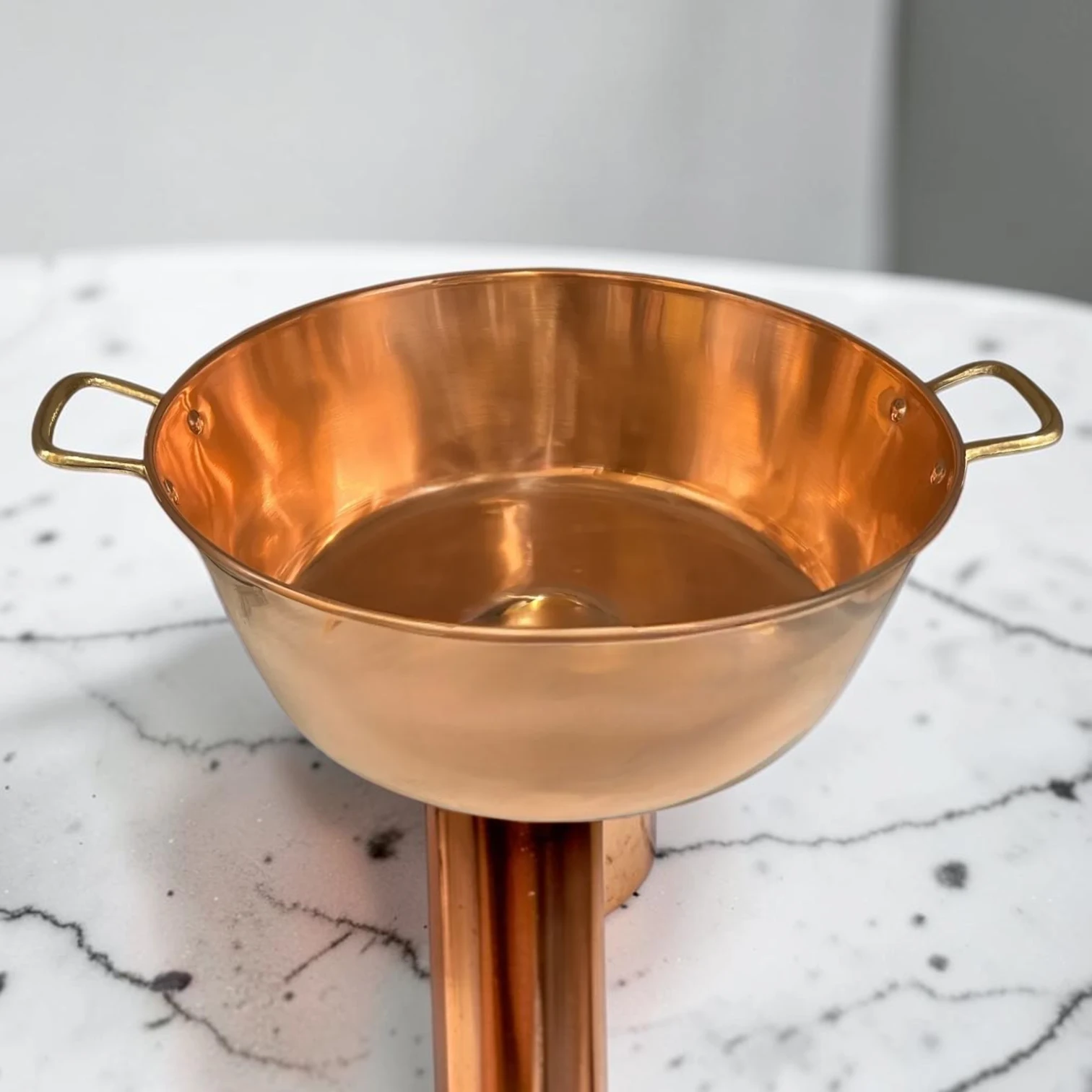 French Vintage Hand-Hammered Copper Basin - Rustic Upcycled Decorative Vanity Sink - Image 3