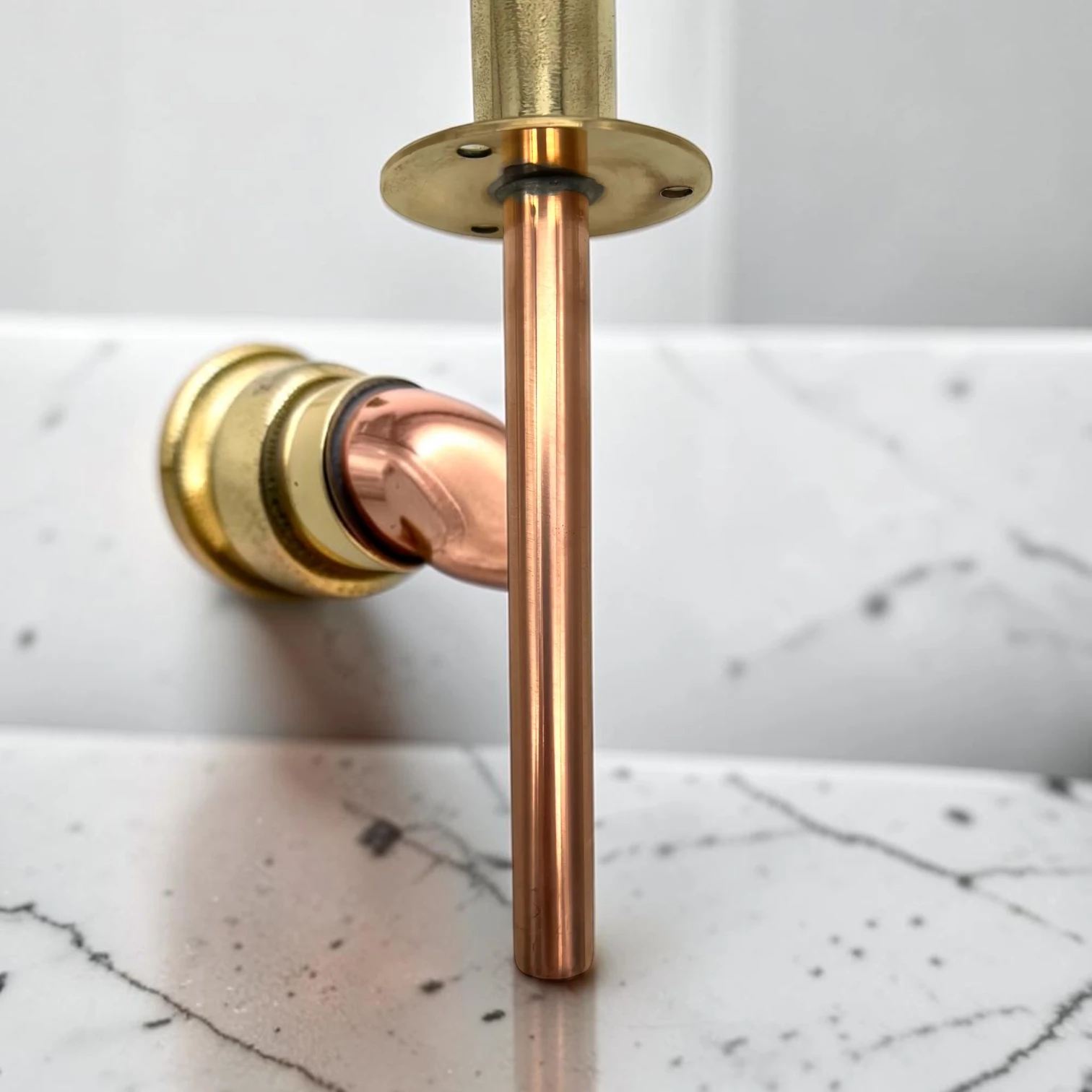 Vintage Style Solid Copper And Brass Basin Tap - Compact Rustic Faucet For Bathroom, Camper Van, And Utility Sink - Image 8