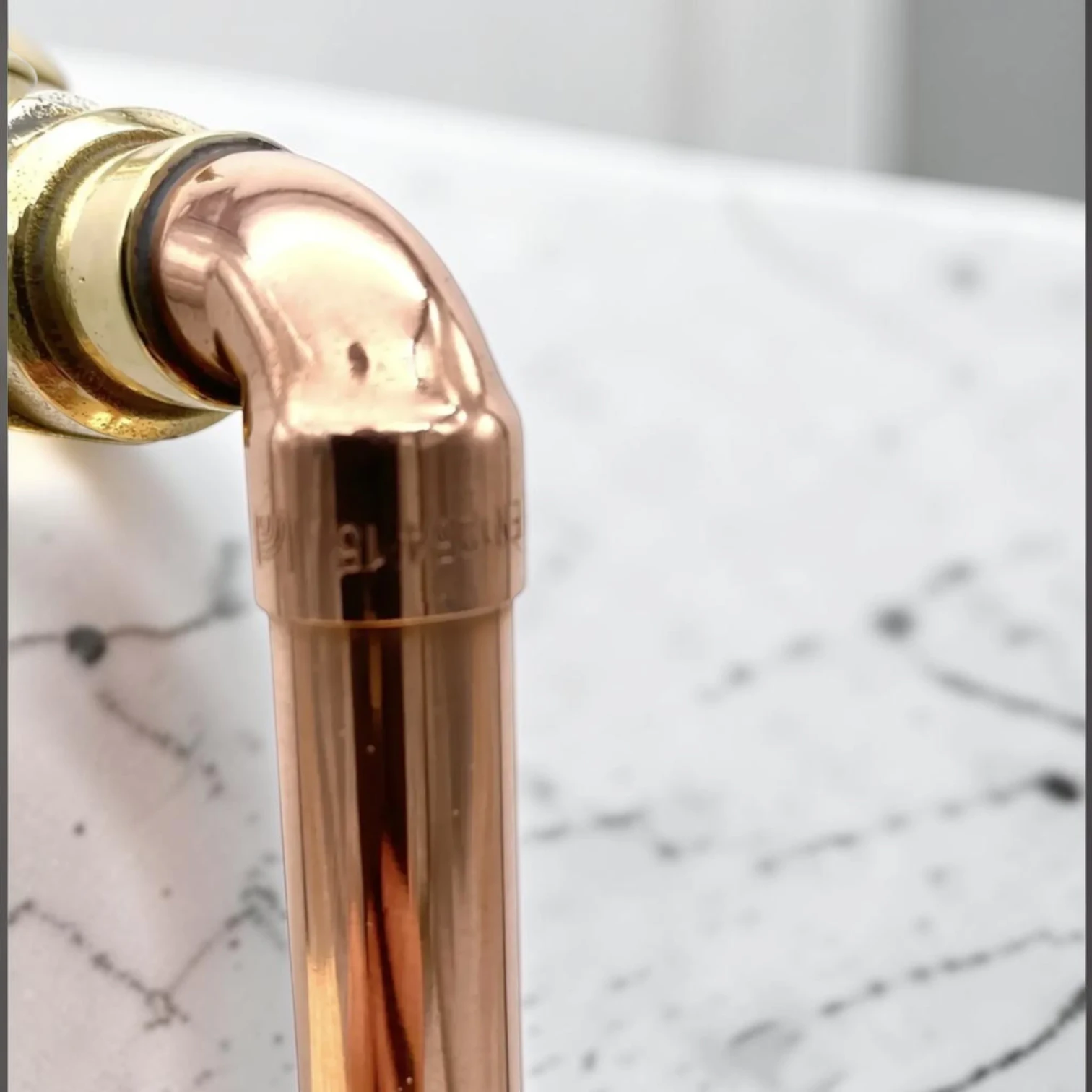 Adjustable Crafted Copper And Brass Pillar Taps - Vintage Style Custom Kitchen & Bathroom Faucet - 5cm, 12cm - Image 10