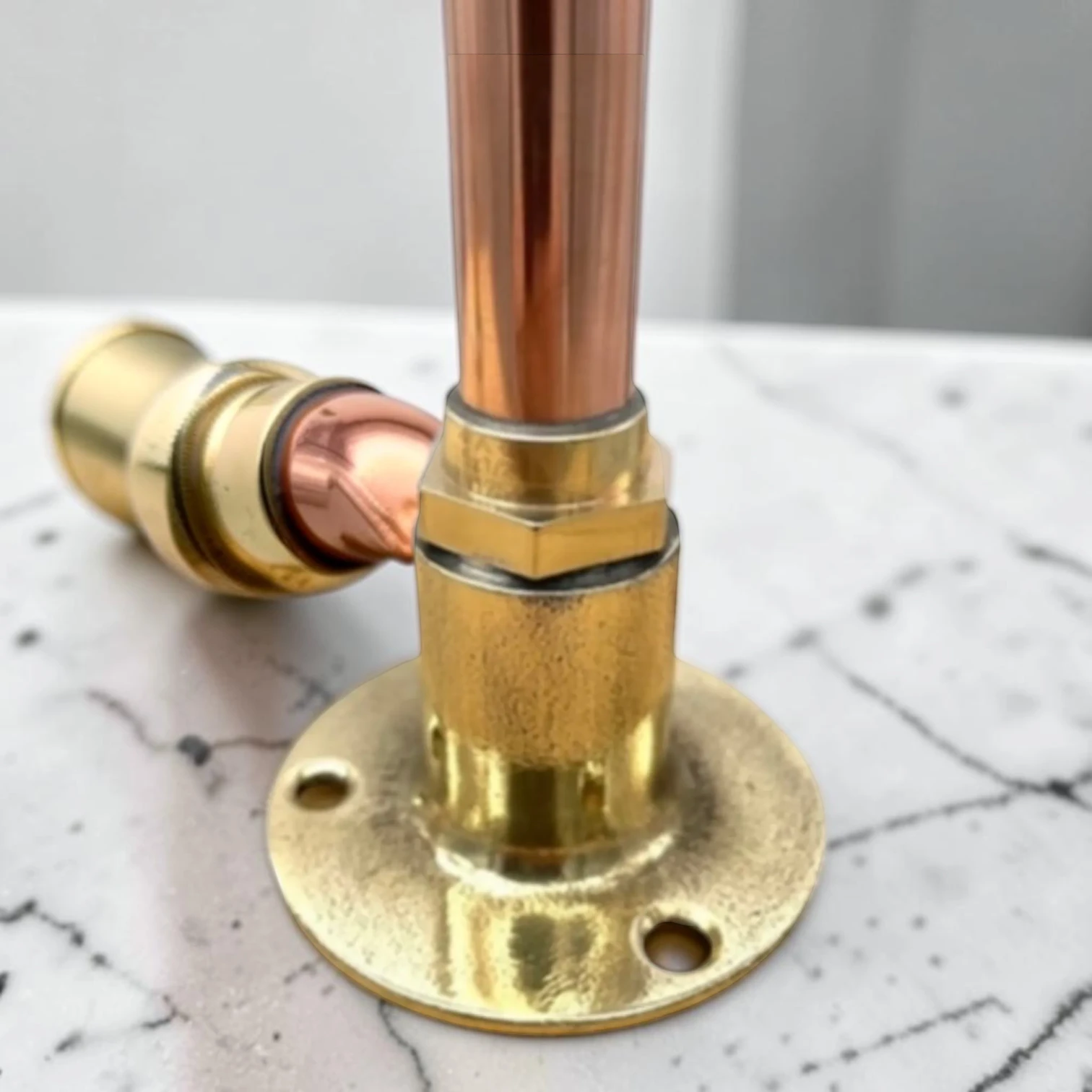 Vintage Style Solid Copper And Brass Basin Tap - Compact Rustic Faucet For Bathroom, Camper Van, And Utility Sink - Image 7