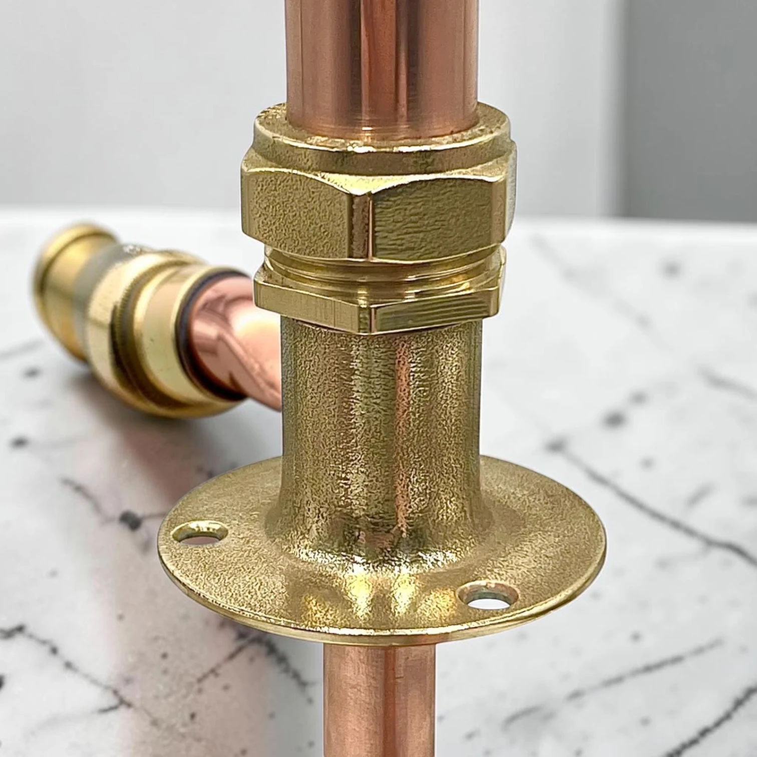 Extra Tall Crafted Copper & Brass Vintage Tap ?C Adjustable Rustic Faucet For Wood & Laminate Countertops - 29cm, 25cm - Image 8