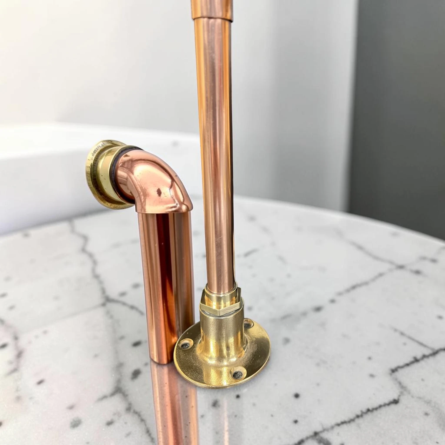 Vintage Style Solid Copper & Brass Tap For Compact Spaces, Bathrooms And Camper Vans - Image 8