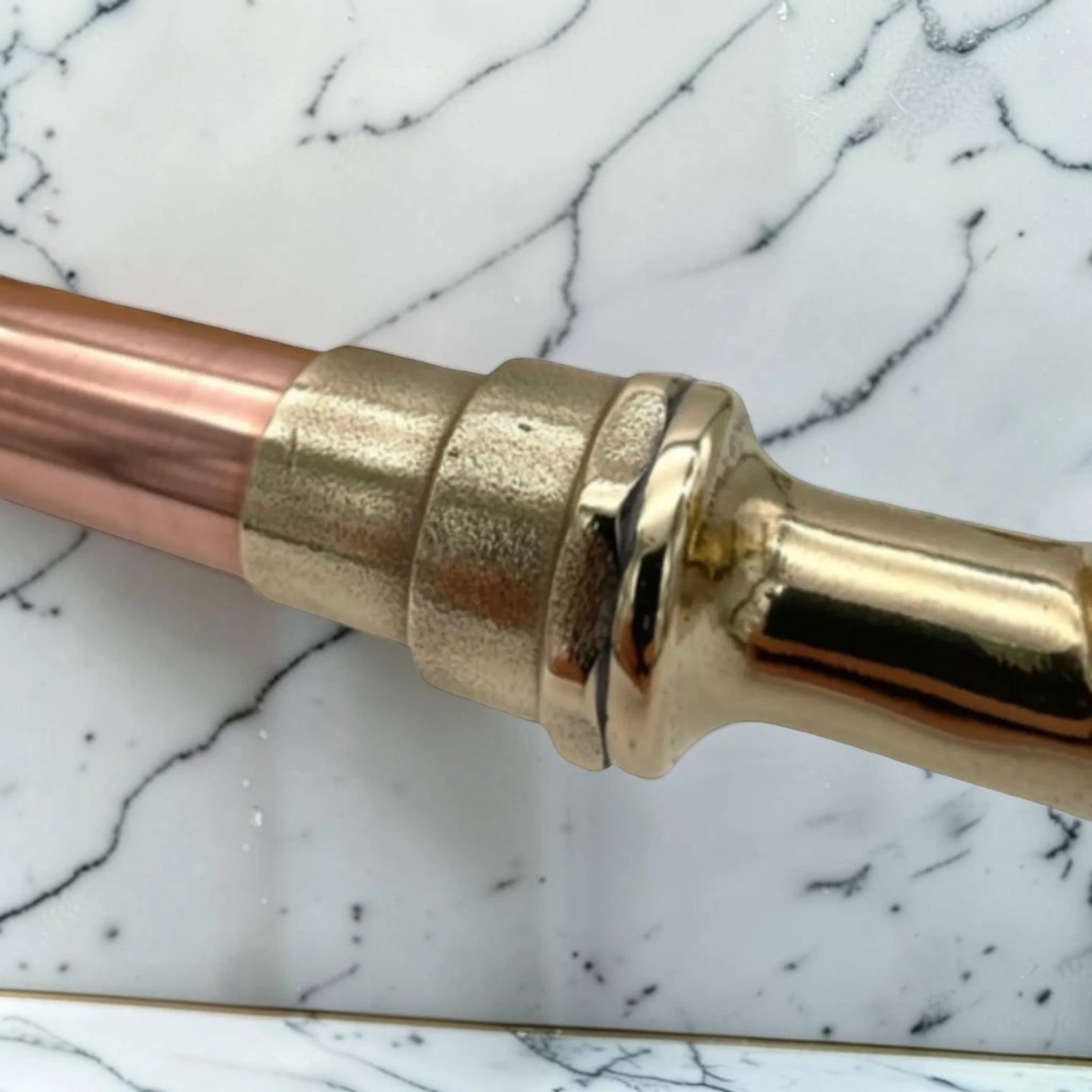 Adjustable Wall Mounted Solid Copper & Brass Kitchen Tap - Vintage Industrial Style - Image 6