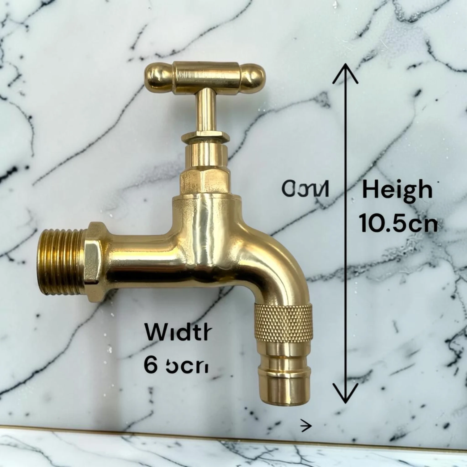 Adjustable Vintage Copper & Brass Tap - Crafted Wall-Mounted Faucet For Cloakroom, Camper Van, Or Utility Sink - Image 4